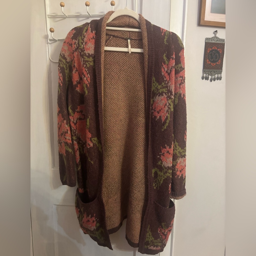 Free People flower power cardi Knit Sweater